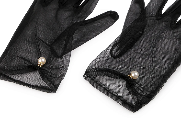 Női alkalmi tüll kesztyű