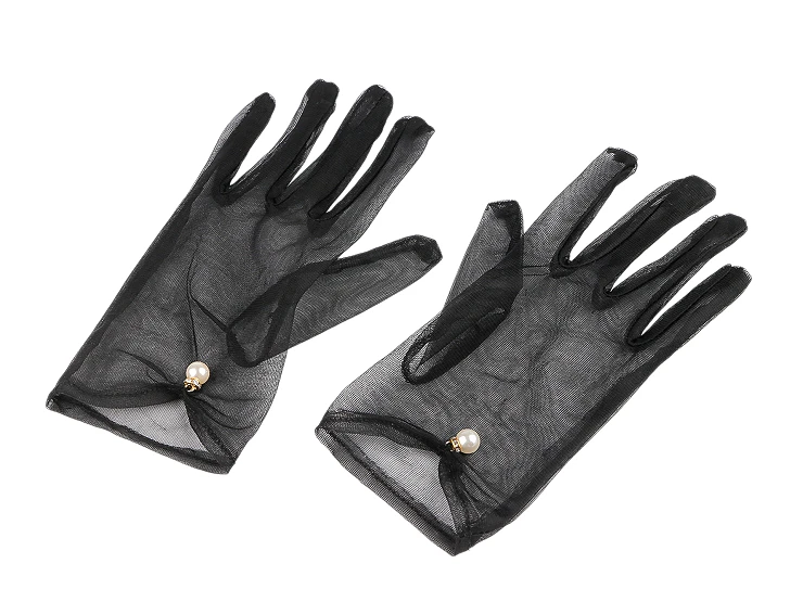 Női alkalmi tüll kesztyű