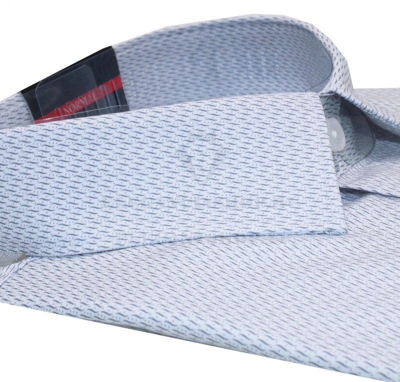 NM h.u normál fit elasztikus ing - Szürke mintás