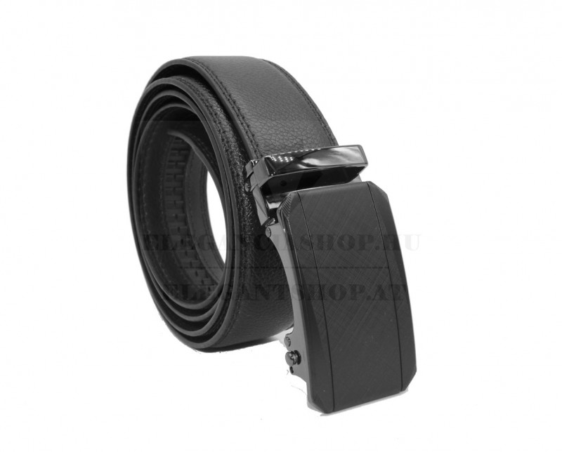 Tycoon férfi bőr öv - Fekete