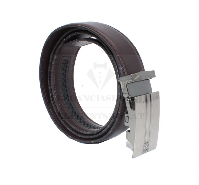 Tycoon férfi bőr öv díszdobozban - Sötétbarna