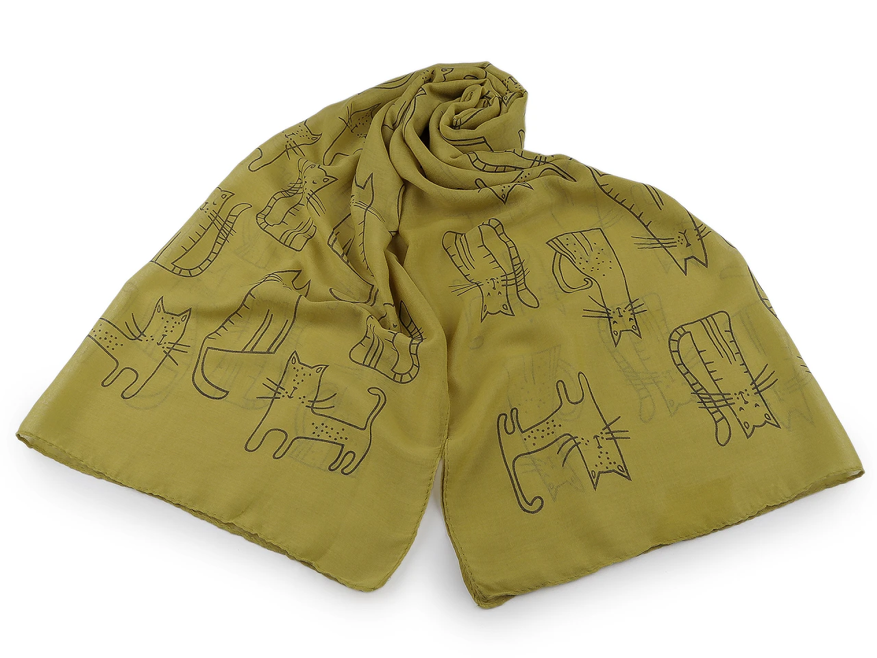 Női sál macska - 70x180 cm