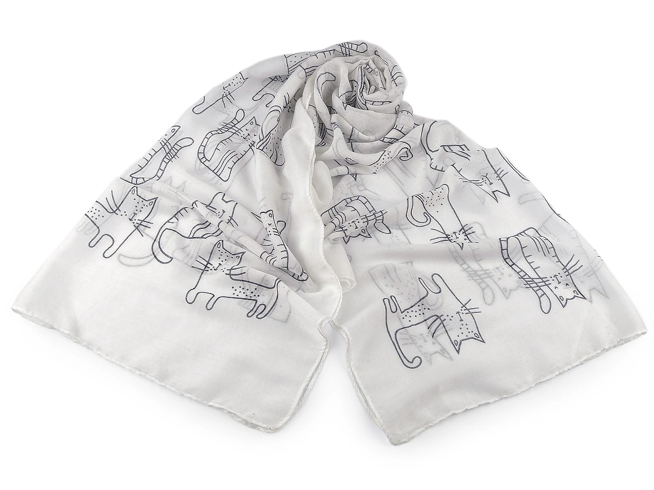 Női sál macska - 70x180 cm