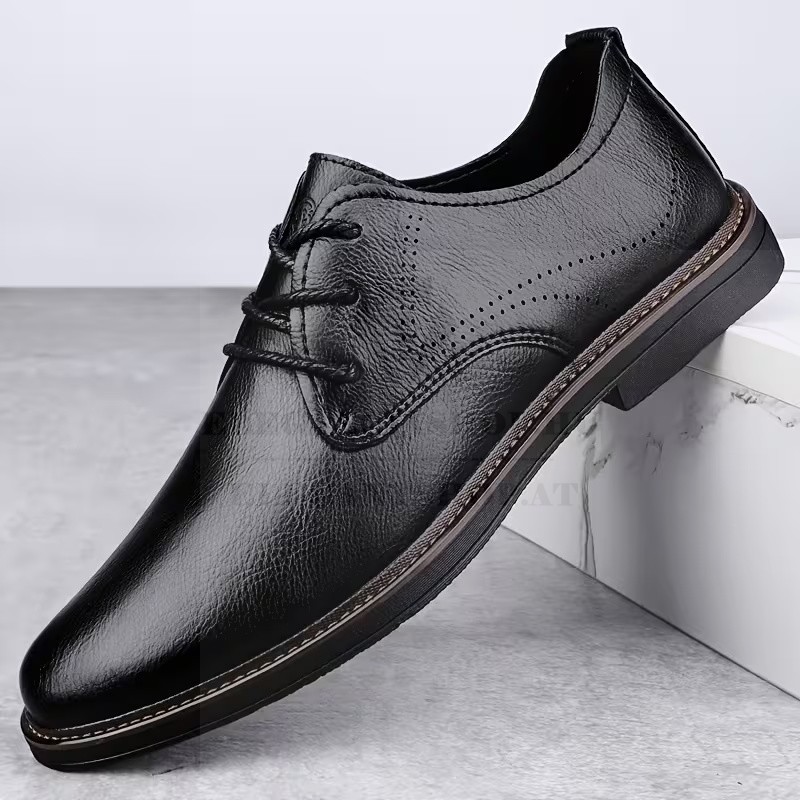 Marhabőr férfi cipő - Fekete