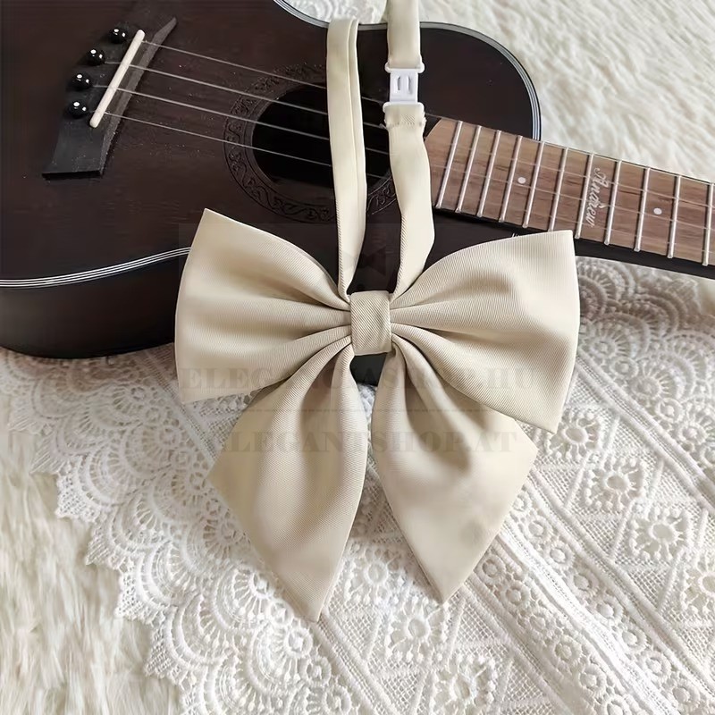 Női csokornyakkendő - Drapp