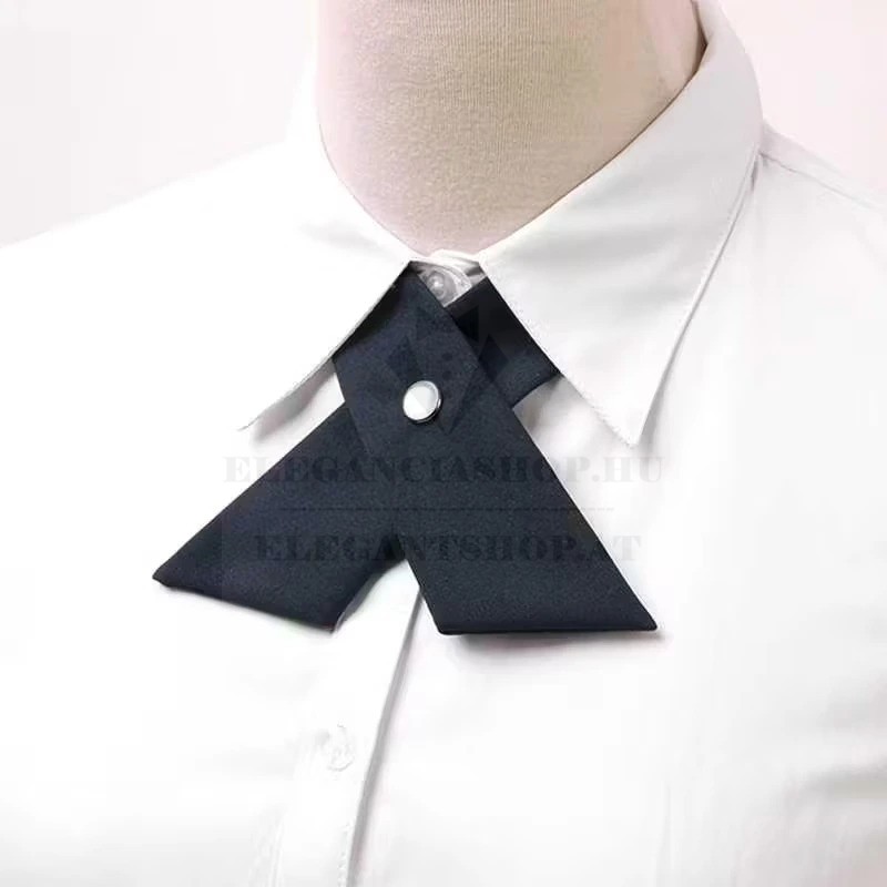 Női keresztnyakkendő - Sötétkék