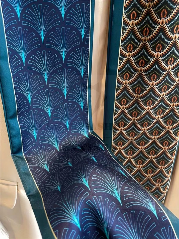 Férfi exklúzív sál - Zöld mintás