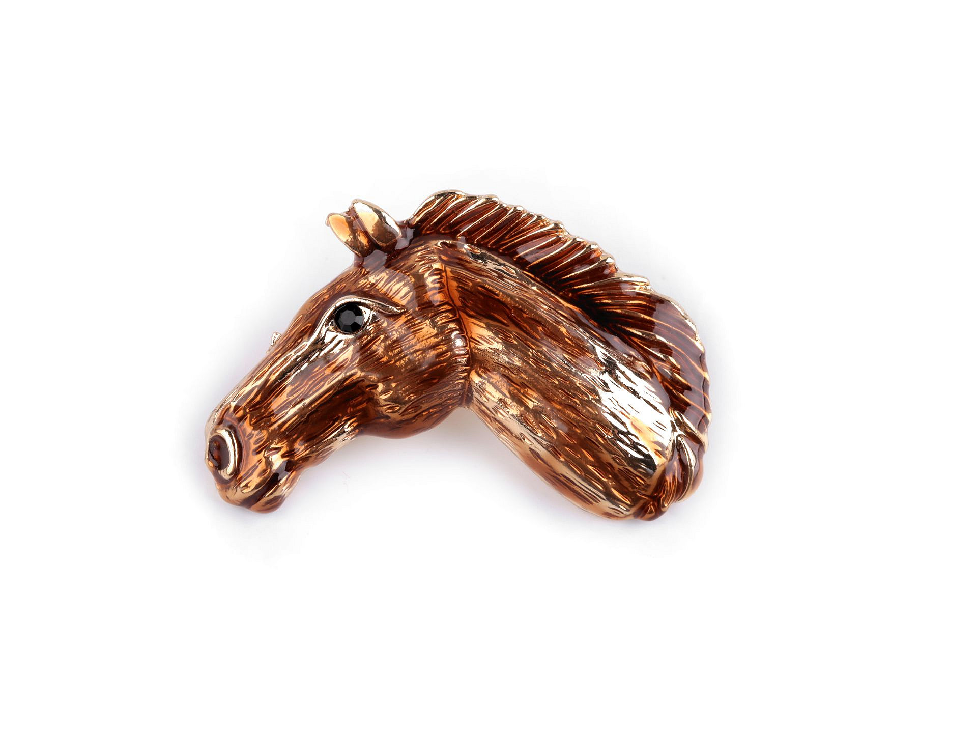 Bross lovas kitűző