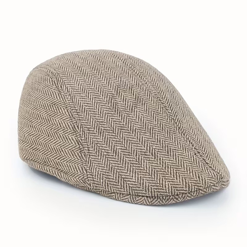 Golf férfi sapka - Drapp halszálkás