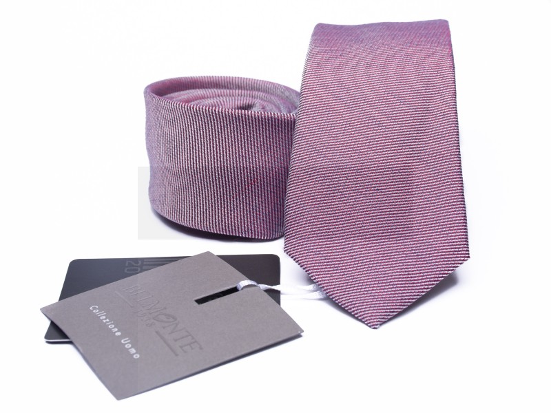 Prémium selyem slim nyakkendő - Lazacrózsaszín