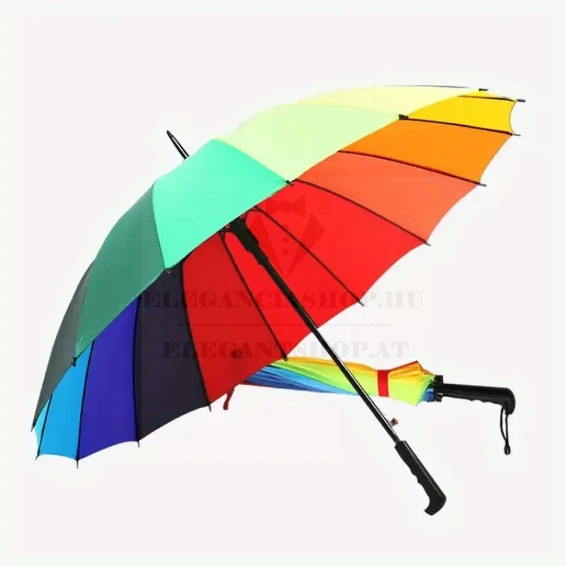 Nagy szivárványos esernyő szélálló 16 szálas
