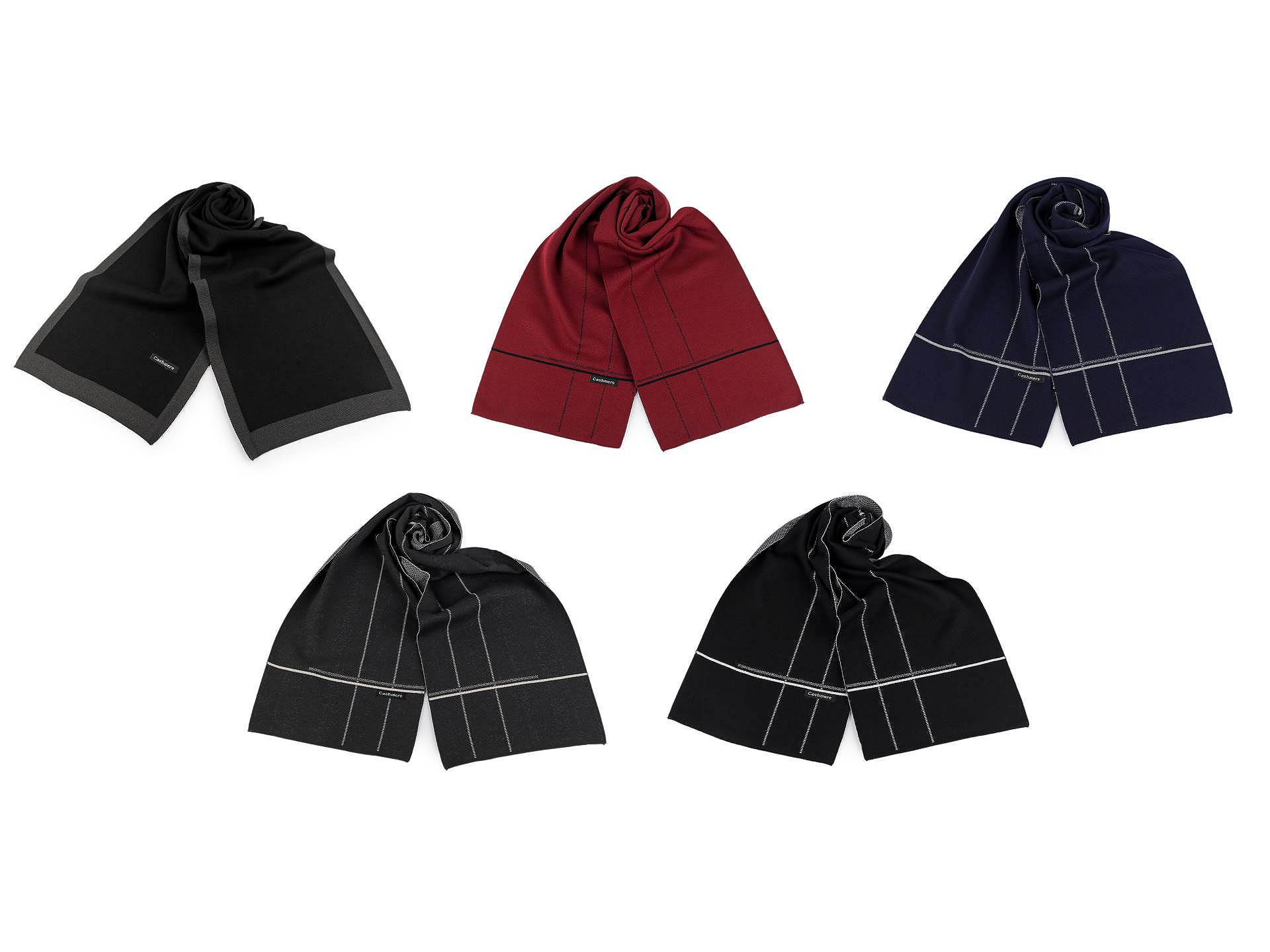 Férfi sál egyszínű - 30x170 cm