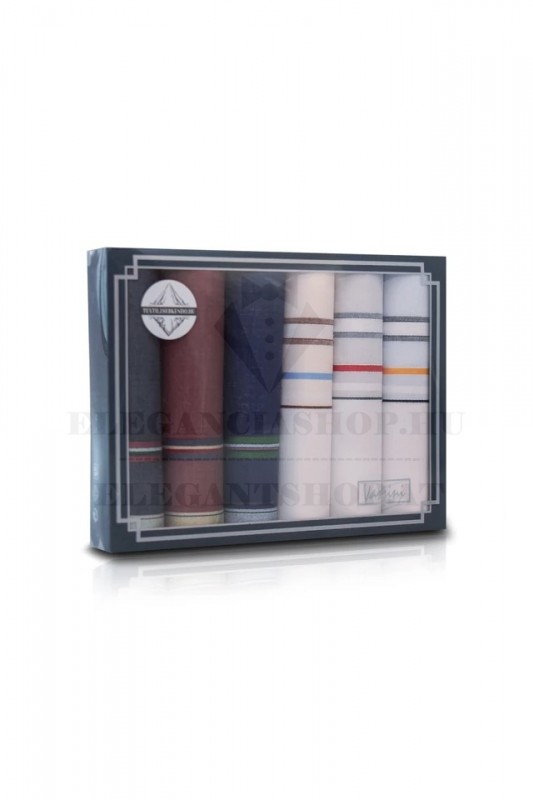 Zsebkendő csomag díszdobozban - 6 db