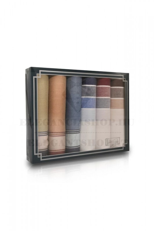 Zsebkendő csomag díszdobozban - 6 db