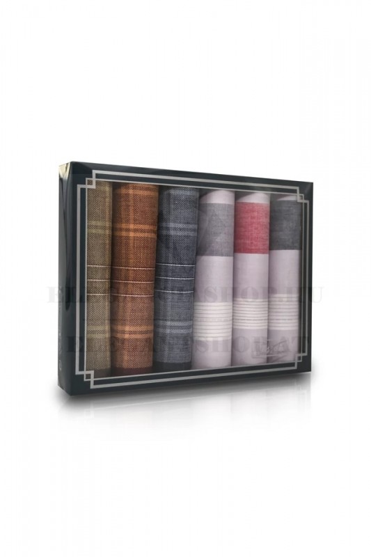 Zsebkendő csomag díszdobozban - 6 db