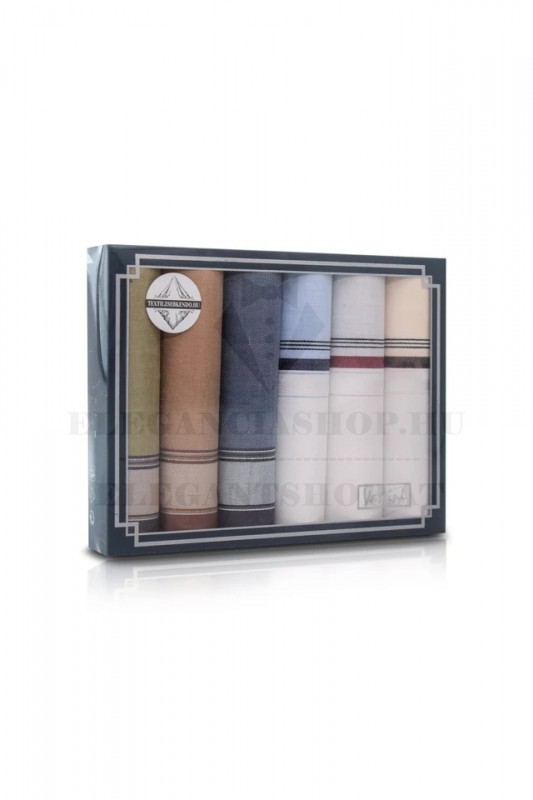 Zsebkendő csomag díszdobozban - 6 db