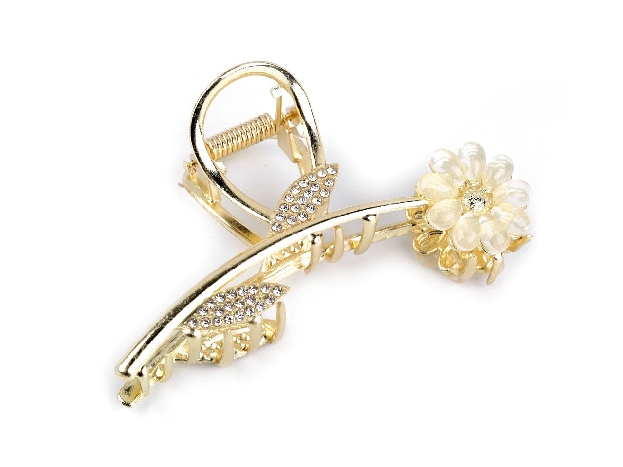 Fém hajcsatt strasszal