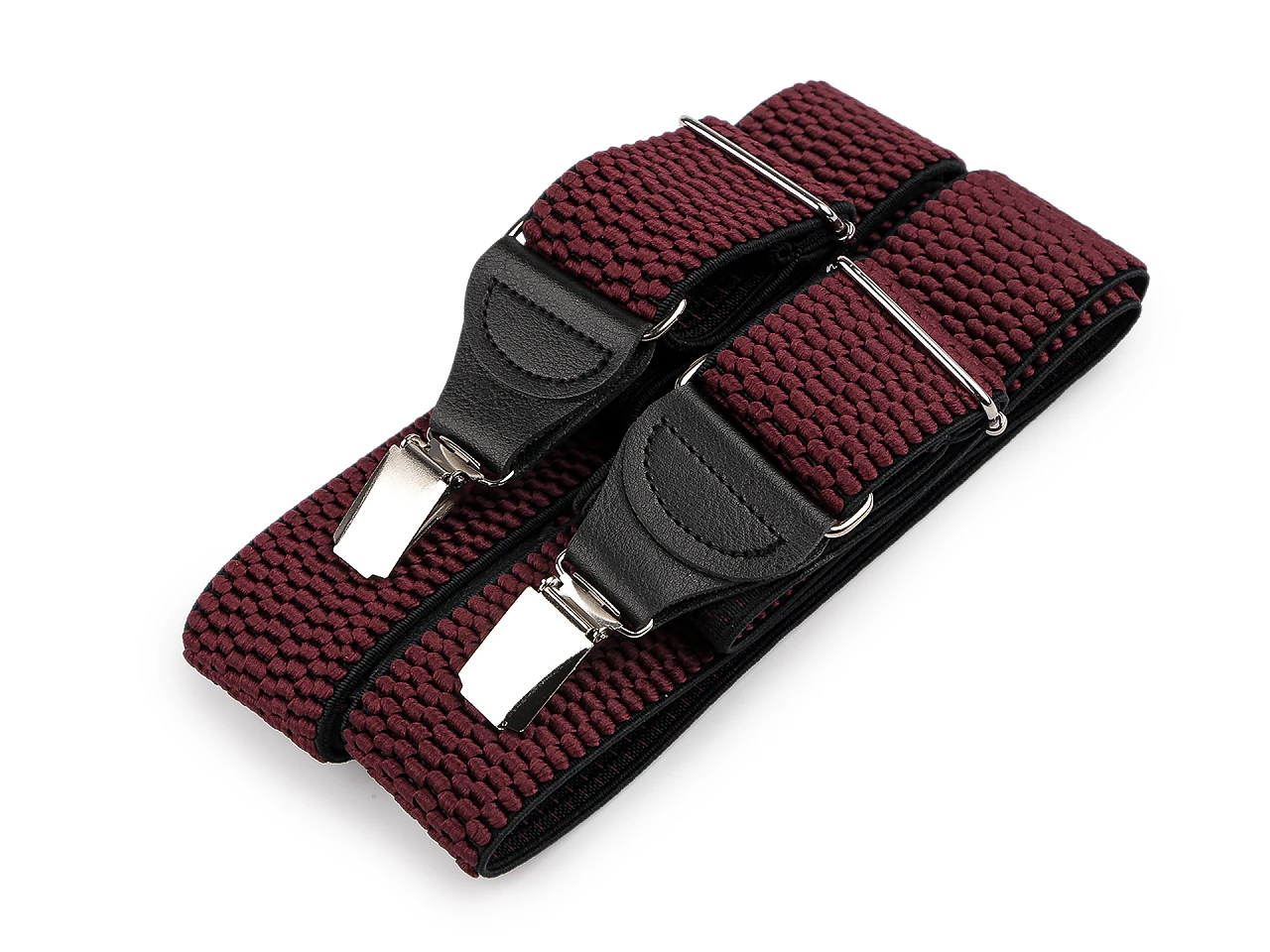 Nadrágtartó eko bőr - Kék csíkos