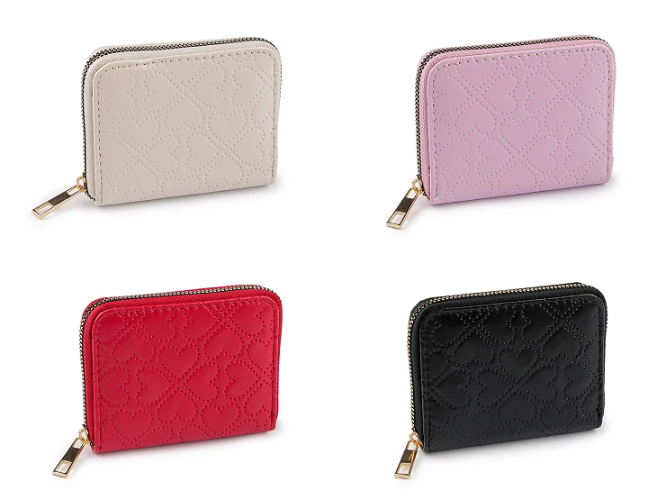 Női pénztárca szív - 9x11 cm