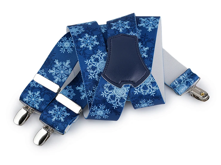 Karácsonyi nadrágtartó - Kék