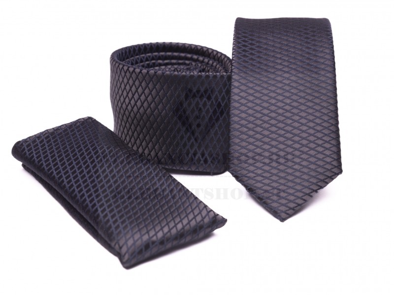 Prémium slim nyakkendő szett - Sötétszürke