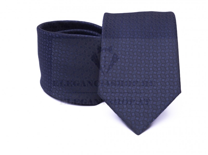 Prémium nyakkendő - Sötétkék aprómintás