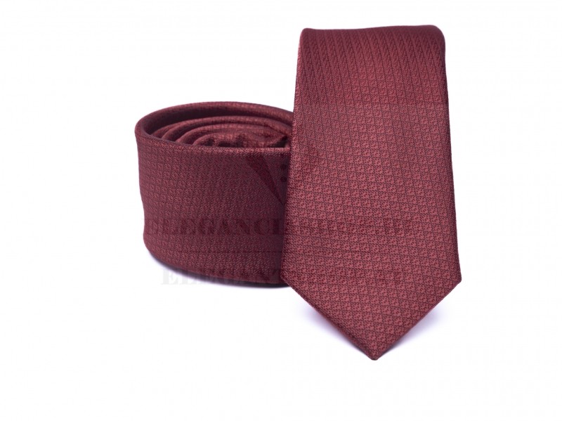 Prémium slim nyakkendő - Bordó