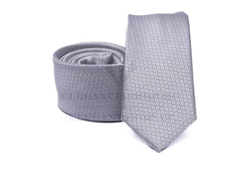 Prémium slim nyakkendő - Ezüst