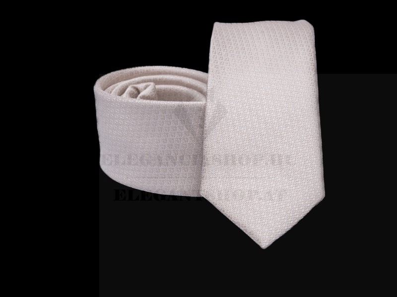 Prémium slim nyakkendő - Ecru