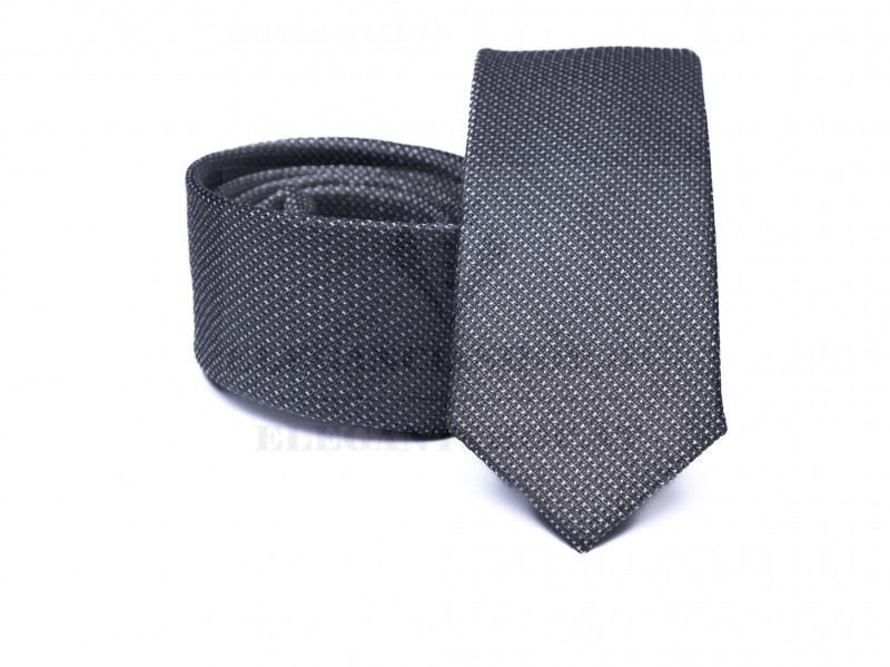 Prémium slim nyakkendő - Sötétszürke