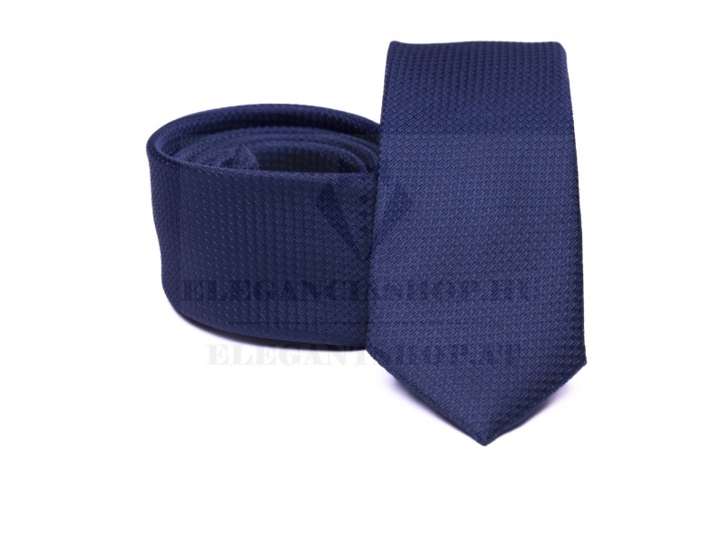 Prémium slim nyakkendő - Sötétkék