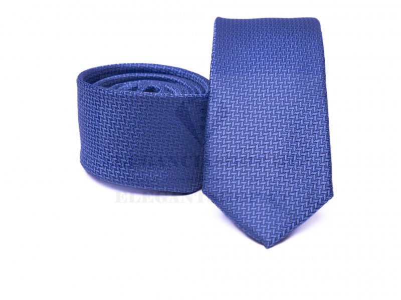 Prémium slim nyakkendő - Királykék