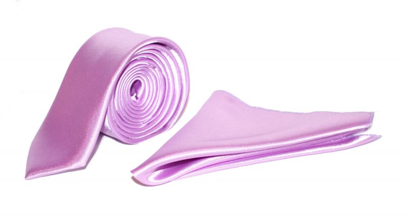 Szatén slim szett - Orgonalila