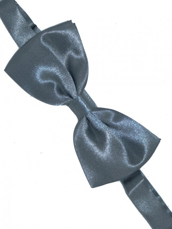 Zsorzsett szatén csokornyakkendő - Sötétszürke