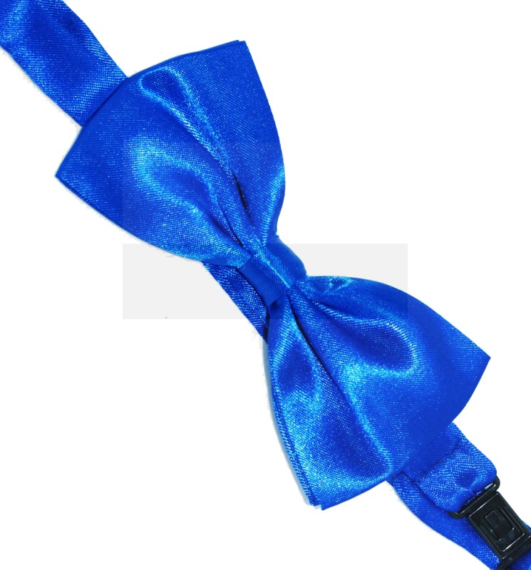 Zsorzsett szatén csokornyakkendő - Királykék