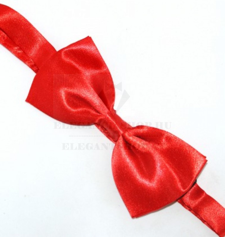 Zsorzsett szatén csokornyakkendő - Piros