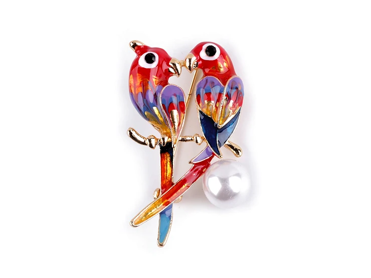 Bross strassz kövekkel madárka