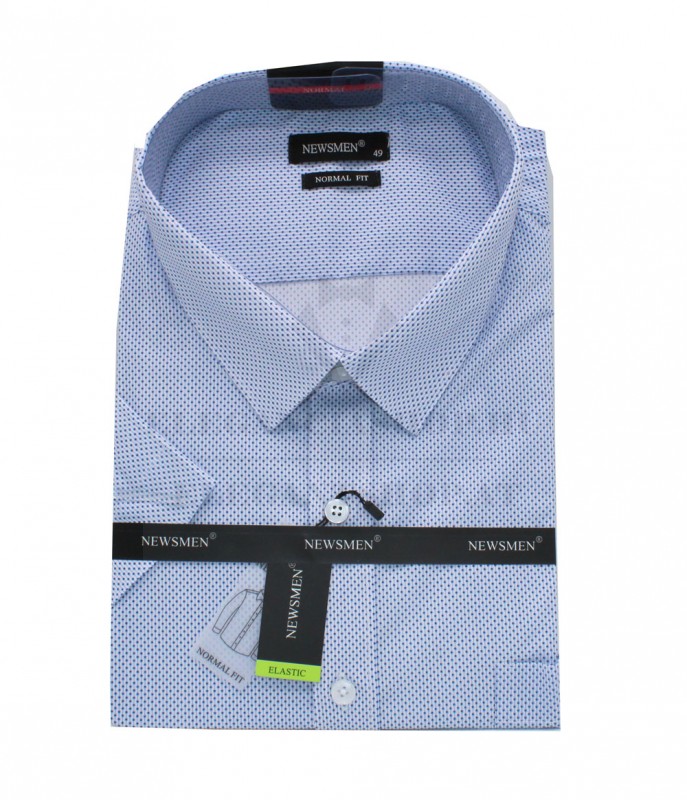 NM elasztikus extra r.u ing - Kék aprómintás