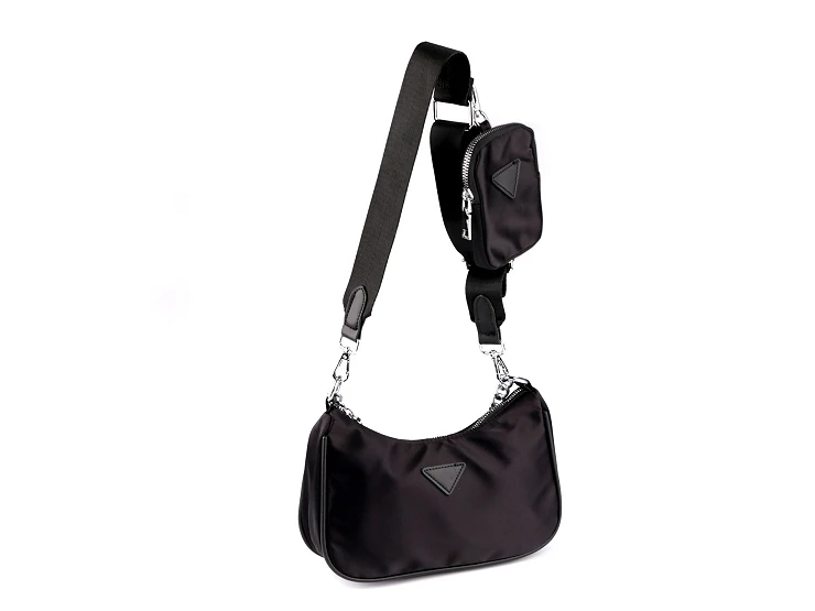 Ezüst láncos 2 az 1-ben kézitáska - 26x16 cm