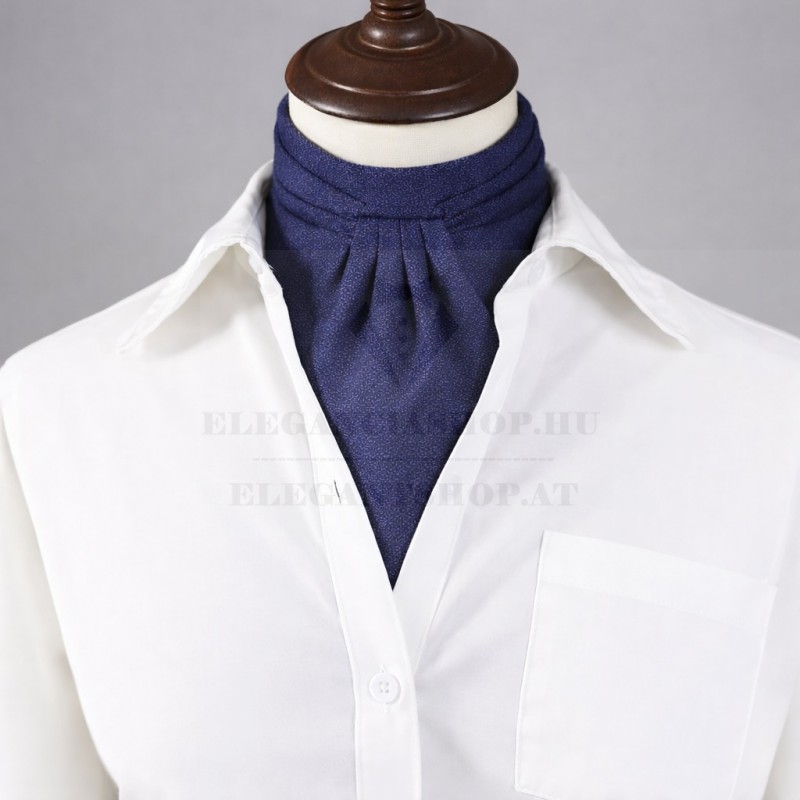 Goldenland ascot nyaksál - Kék mintás