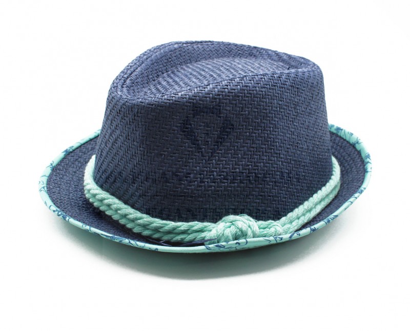 Gyerek nyári szalmakalap - Kék