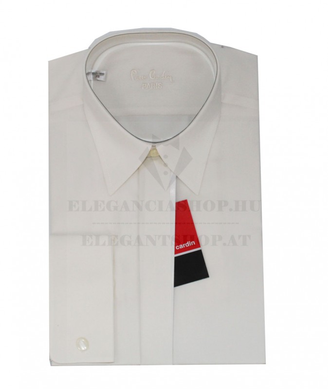 Piere Cardin rejtett gombolású ing - Ecru