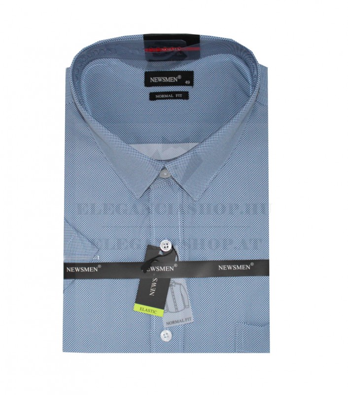 NM elasztikus extra r.u ing - Kék aprómintás