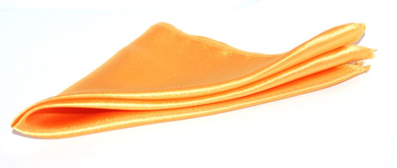 Krawat szatén díszzsebkendő - Napsárga