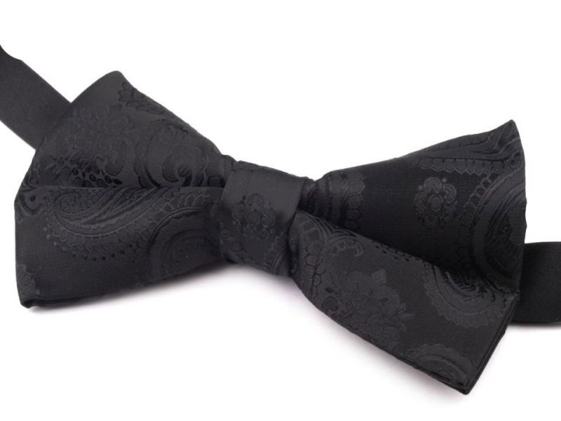 Csokornyakkendő díszdobozban - Fekete