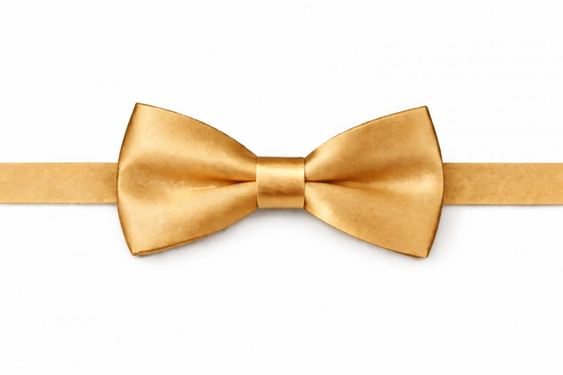 Gyerek szatén csokornyakkendő - Arany