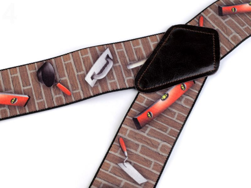 Mintás nadrágtartó - Kőműves