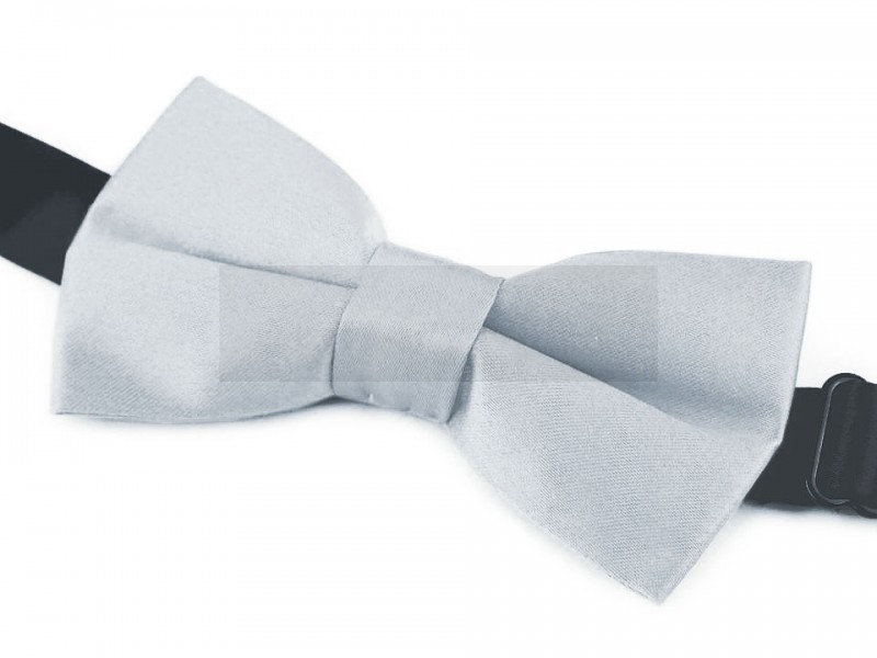 Gyerek szatén csokornyakkendő - Ezüst