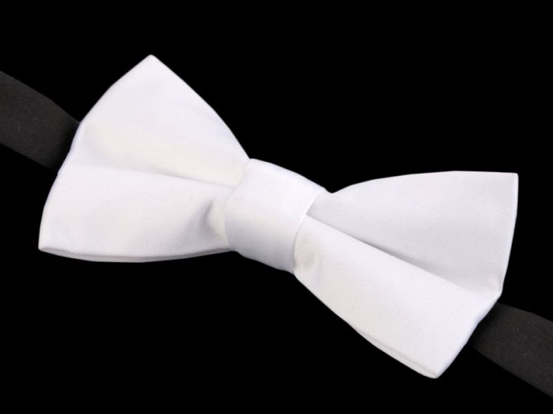 Gyerek szatén csokornyakkendő - Fehér