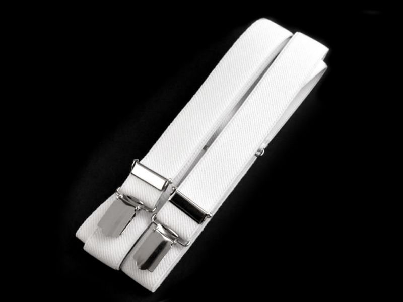 Férfi nadrágtartó - Fehér